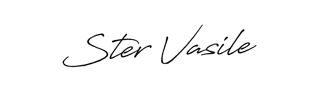 Once you've used our free online signature maker to create your best signature Antro_Vectra_Bolder style, it's time to enjoy all of the benefits that Ster Vasile name signing documents. Ster Vasile signature style 7 images and pictures png