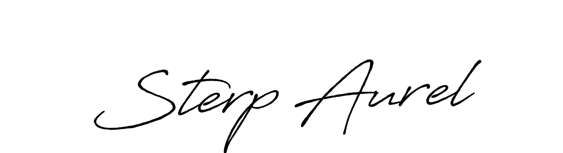 Use a signature maker to create a handwritten signature online. With this signature software, you can design (Antro_Vectra_Bolder) your own signature for name Sterp Aurel. Sterp Aurel signature style 7 images and pictures png