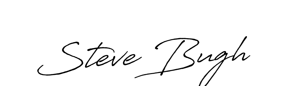 The best way (Antro_Vectra_Bolder) to make a short signature is to pick only two or three words in your name. The name Steve Bugh include a total of six letters. For converting this name. Steve Bugh signature style 7 images and pictures png