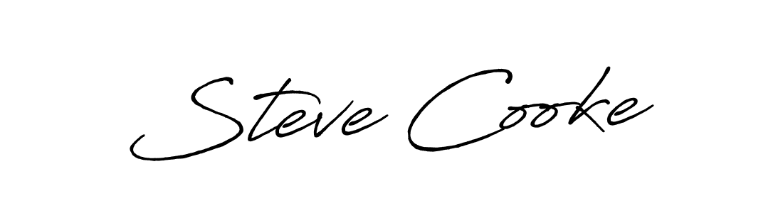 Steve Cooke stylish signature style. Best Handwritten Sign (Antro_Vectra_Bolder) for my name. Handwritten Signature Collection Ideas for my name Steve Cooke. Steve Cooke signature style 7 images and pictures png