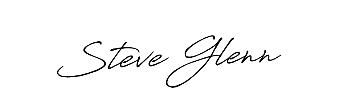 How to make Steve Glenn name signature. Use Antro_Vectra_Bolder style for creating short signs online. This is the latest handwritten sign. Steve Glenn signature style 7 images and pictures png