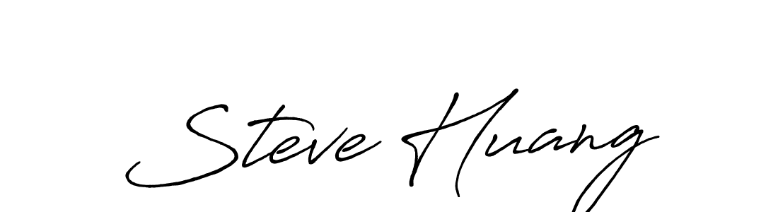 Make a beautiful signature design for name Steve Huang. With this signature (Antro_Vectra_Bolder) style, you can create a handwritten signature for free. Steve Huang signature style 7 images and pictures png