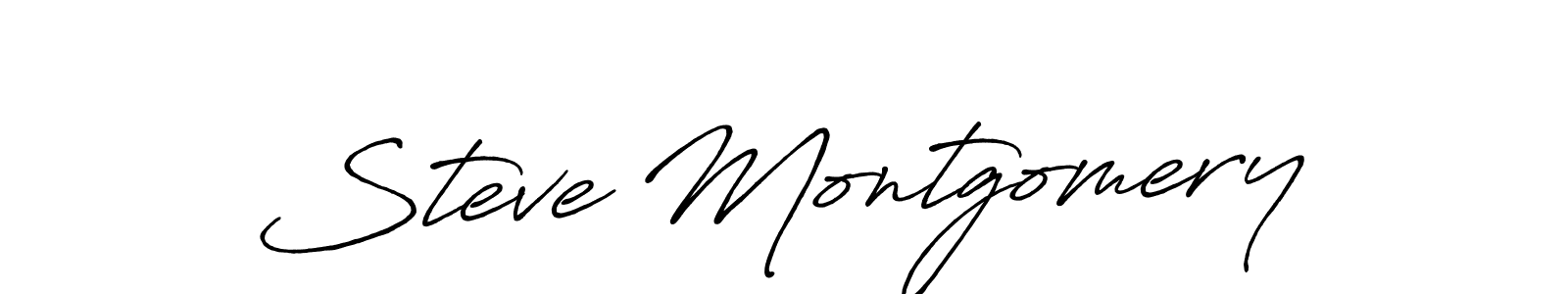 The best way (Antro_Vectra_Bolder) to make a short signature is to pick only two or three words in your name. The name Steve Montgomery include a total of six letters. For converting this name. Steve Montgomery signature style 7 images and pictures png