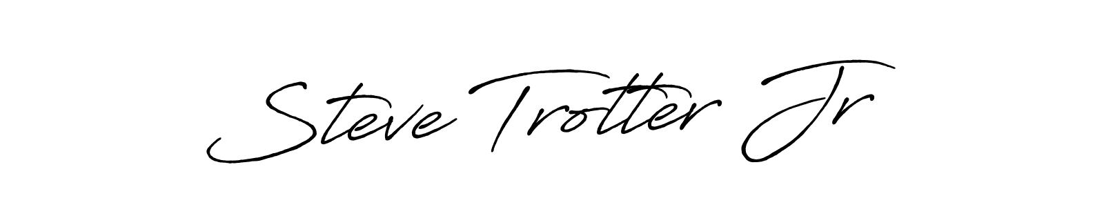 Design your own signature with our free online signature maker. With this signature software, you can create a handwritten (Antro_Vectra_Bolder) signature for name Steve Trotter Jr. Steve Trotter Jr signature style 7 images and pictures png