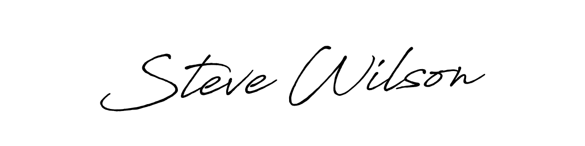Make a beautiful signature design for name Steve Wilson. With this signature (Antro_Vectra_Bolder) style, you can create a handwritten signature for free. Steve Wilson signature style 7 images and pictures png
