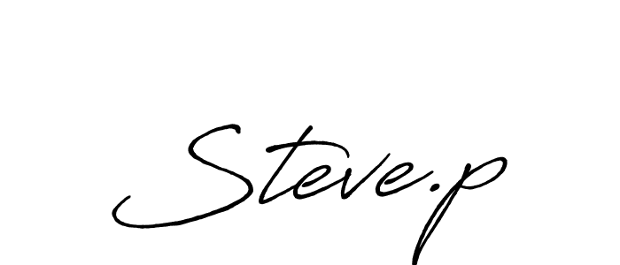 Also we have Steve.p name is the best signature style. Create professional handwritten signature collection using Antro_Vectra_Bolder autograph style. Steve.p signature style 7 images and pictures png