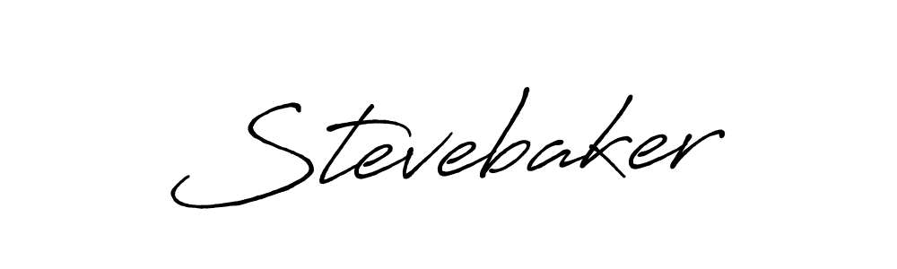 Use a signature maker to create a handwritten signature online. With this signature software, you can design (Antro_Vectra_Bolder) your own signature for name Stevebaker. Stevebaker signature style 7 images and pictures png