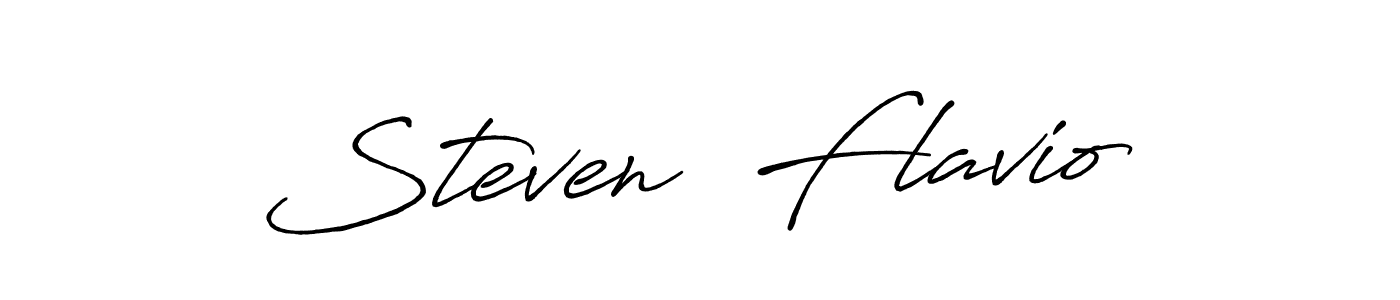 Once you've used our free online signature maker to create your best signature Antro_Vectra_Bolder style, it's time to enjoy all of the benefits that Steven  Flavio name signing documents. Steven  Flavio signature style 7 images and pictures png