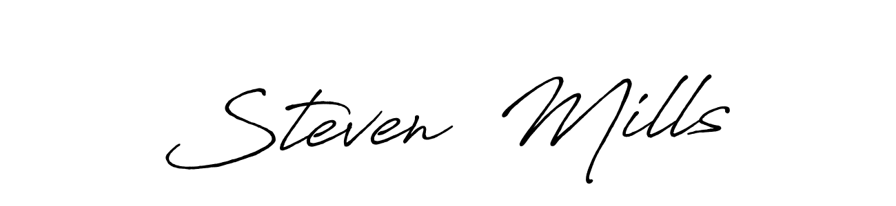 Check out images of Autograph of Steven  Mills name. Actor Steven  Mills Signature Style. Antro_Vectra_Bolder is a professional sign style online. Steven  Mills signature style 7 images and pictures png