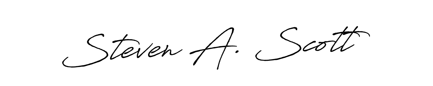 How to make Steven A. Scott signature? Antro_Vectra_Bolder is a professional autograph style. Create handwritten signature for Steven A. Scott name. Steven A. Scott signature style 7 images and pictures png