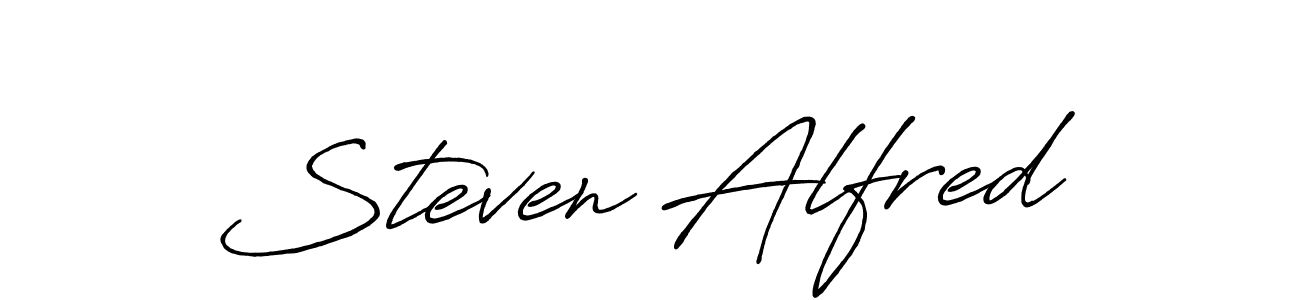 How to make Steven Alfred signature? Antro_Vectra_Bolder is a professional autograph style. Create handwritten signature for Steven Alfred name. Steven Alfred signature style 7 images and pictures png