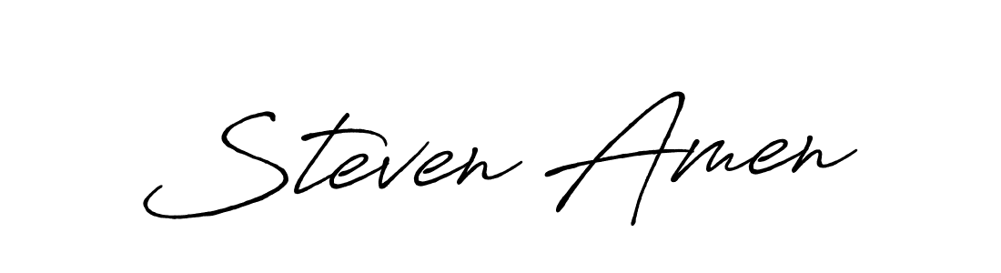 Best and Professional Signature Style for Steven Amen. Antro_Vectra_Bolder Best Signature Style Collection. Steven Amen signature style 7 images and pictures png