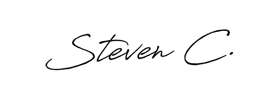 It looks lik you need a new signature style for name Steven C.. Design unique handwritten (Antro_Vectra_Bolder) signature with our free signature maker in just a few clicks. Steven C. signature style 7 images and pictures png