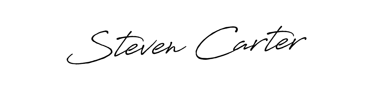 How to make Steven Carter signature? Antro_Vectra_Bolder is a professional autograph style. Create handwritten signature for Steven Carter name. Steven Carter signature style 7 images and pictures png