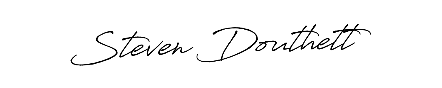 Design your own signature with our free online signature maker. With this signature software, you can create a handwritten (Antro_Vectra_Bolder) signature for name Steven Douthett. Steven Douthett signature style 7 images and pictures png