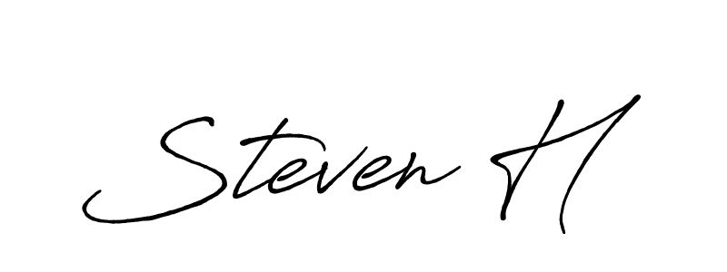 Make a beautiful signature design for name Steven H. Use this online signature maker to create a handwritten signature for free. Steven H signature style 7 images and pictures png