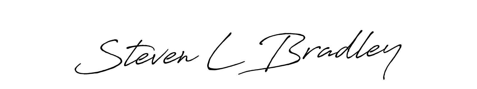 Use a signature maker to create a handwritten signature online. With this signature software, you can design (Antro_Vectra_Bolder) your own signature for name Steven L Bradley. Steven L Bradley signature style 7 images and pictures png