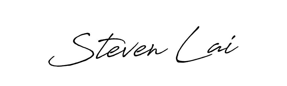 Make a beautiful signature design for name Steven Lai. With this signature (Antro_Vectra_Bolder) style, you can create a handwritten signature for free. Steven Lai signature style 7 images and pictures png