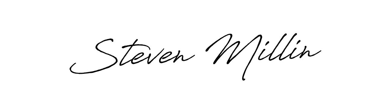 This is the best signature style for the Steven Millin name. Also you like these signature font (Antro_Vectra_Bolder). Mix name signature. Steven Millin signature style 7 images and pictures png