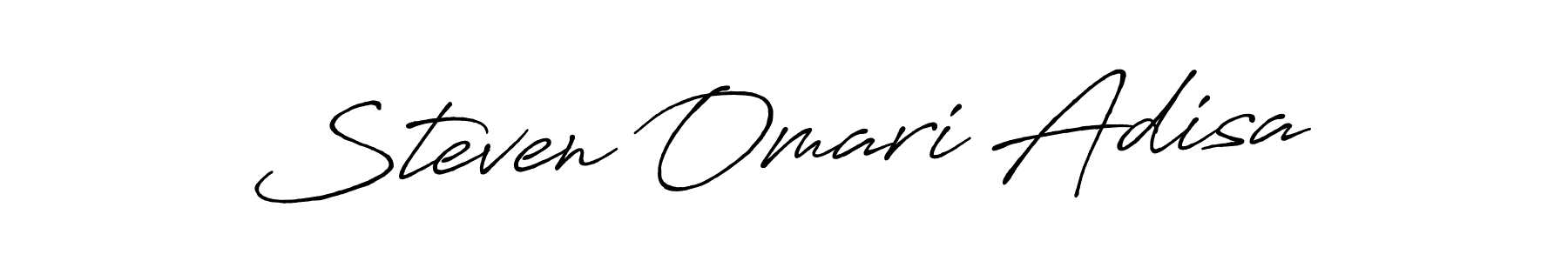 Also we have Steven Omari Adisa name is the best signature style. Create professional handwritten signature collection using Antro_Vectra_Bolder autograph style. Steven Omari Adisa signature style 7 images and pictures png