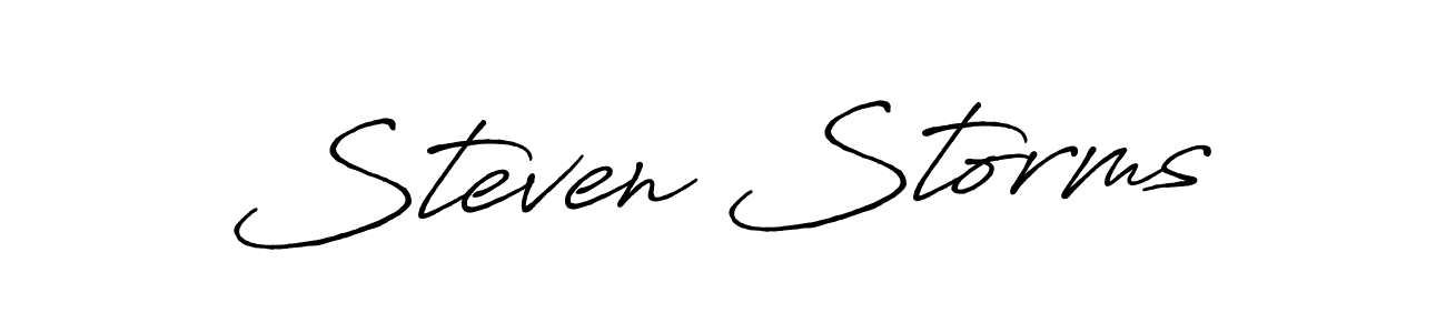Also we have Steven Storms name is the best signature style. Create professional handwritten signature collection using Antro_Vectra_Bolder autograph style. Steven Storms signature style 7 images and pictures png