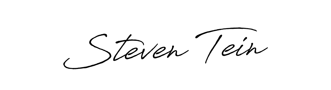 Create a beautiful signature design for name Steven Tein. With this signature (Antro_Vectra_Bolder) fonts, you can make a handwritten signature for free. Steven Tein signature style 7 images and pictures png