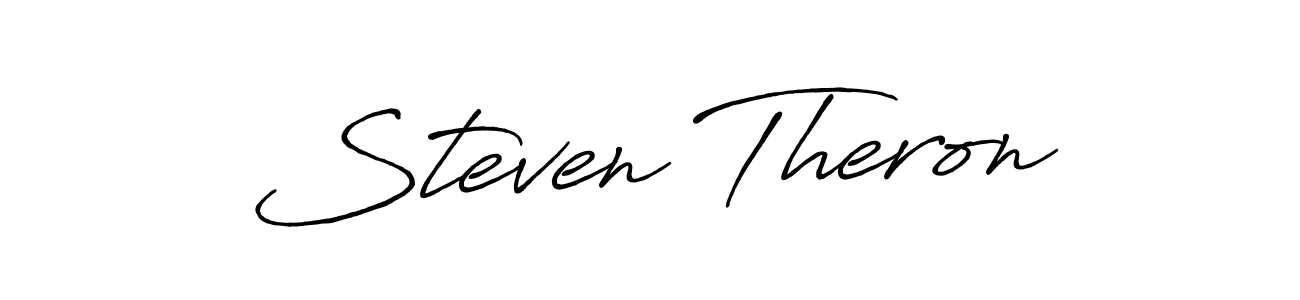 Create a beautiful signature design for name Steven Theron. With this signature (Antro_Vectra_Bolder) fonts, you can make a handwritten signature for free. Steven Theron signature style 7 images and pictures png