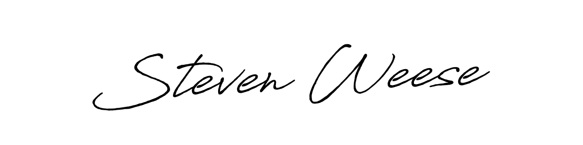 Design your own signature with our free online signature maker. With this signature software, you can create a handwritten (Antro_Vectra_Bolder) signature for name Steven Weese. Steven Weese signature style 7 images and pictures png