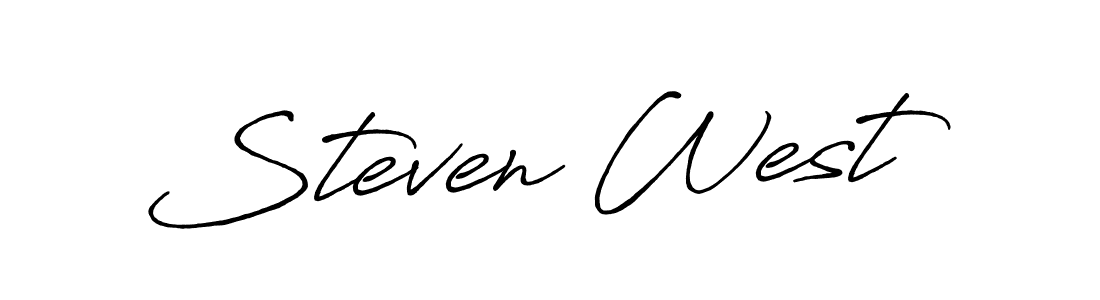 You should practise on your own different ways (Antro_Vectra_Bolder) to write your name (Steven West) in signature. don't let someone else do it for you. Steven West signature style 7 images and pictures png