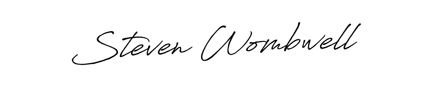 The best way (Antro_Vectra_Bolder) to make a short signature is to pick only two or three words in your name. The name Steven Wombwell include a total of six letters. For converting this name. Steven Wombwell signature style 7 images and pictures png