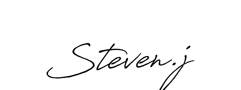 Also we have Steven.j name is the best signature style. Create professional handwritten signature collection using Antro_Vectra_Bolder autograph style. Steven.j signature style 7 images and pictures png