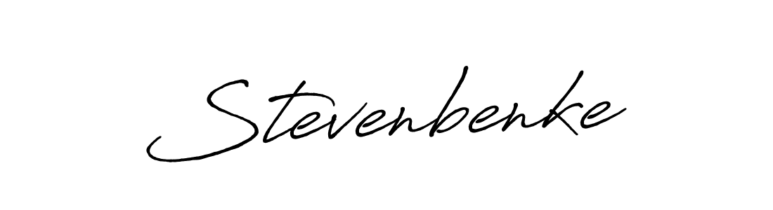 Use a signature maker to create a handwritten signature online. With this signature software, you can design (Antro_Vectra_Bolder) your own signature for name Stevenbenke. Stevenbenke signature style 7 images and pictures png