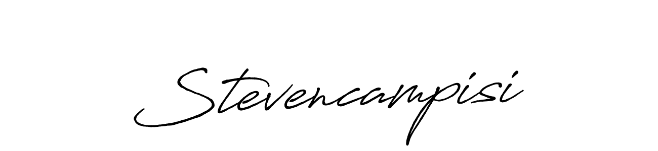 Create a beautiful signature design for name Stevencampisi. With this signature (Antro_Vectra_Bolder) fonts, you can make a handwritten signature for free. Stevencampisi signature style 7 images and pictures png