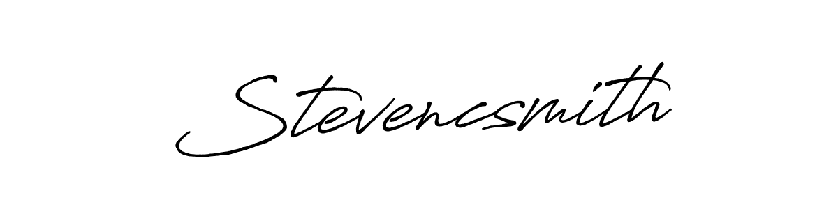 Create a beautiful signature design for name Stevencsmith. With this signature (Antro_Vectra_Bolder) fonts, you can make a handwritten signature for free. Stevencsmith signature style 7 images and pictures png