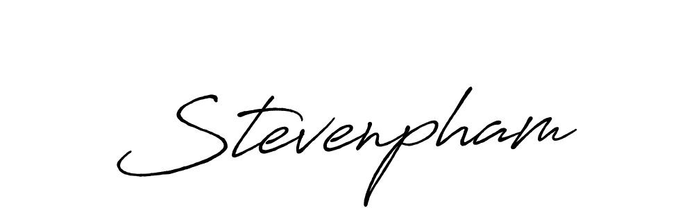 Make a beautiful signature design for name Stevenpham. With this signature (Antro_Vectra_Bolder) style, you can create a handwritten signature for free. Stevenpham signature style 7 images and pictures png