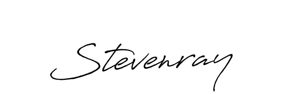 How to make Stevenray signature? Antro_Vectra_Bolder is a professional autograph style. Create handwritten signature for Stevenray name. Stevenray signature style 7 images and pictures png
