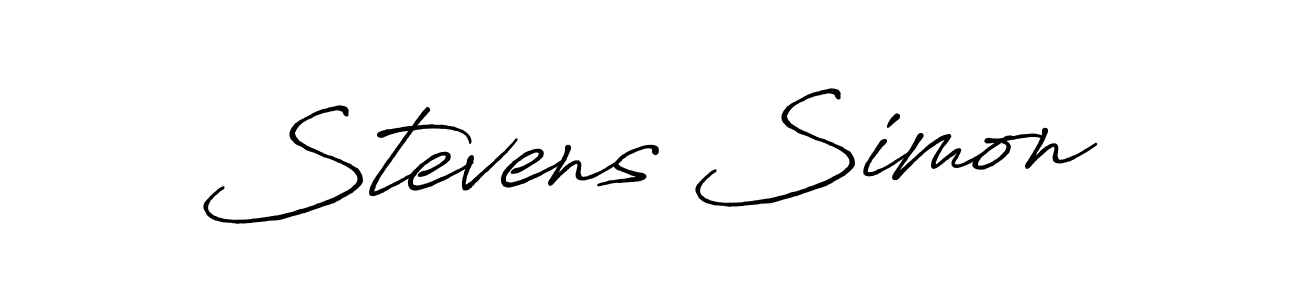 How to Draw Stevens Simon signature style? Antro_Vectra_Bolder is a latest design signature styles for name Stevens Simon. Stevens Simon signature style 7 images and pictures png