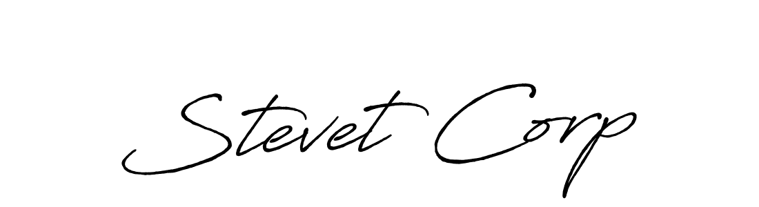 It looks lik you need a new signature style for name Stevet Corp. Design unique handwritten (Antro_Vectra_Bolder) signature with our free signature maker in just a few clicks. Stevet Corp signature style 7 images and pictures png