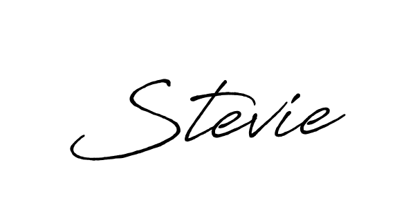 How to make Stevie name signature. Use Antro_Vectra_Bolder style for creating short signs online. This is the latest handwritten sign. Stevie signature style 7 images and pictures png