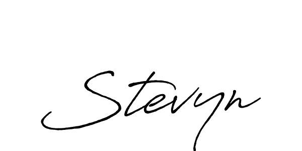 How to make Stevyn signature? Antro_Vectra_Bolder is a professional autograph style. Create handwritten signature for Stevyn name. Stevyn signature style 7 images and pictures png