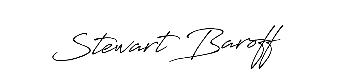 Design your own signature with our free online signature maker. With this signature software, you can create a handwritten (Antro_Vectra_Bolder) signature for name Stewart Baroff. Stewart Baroff signature style 7 images and pictures png