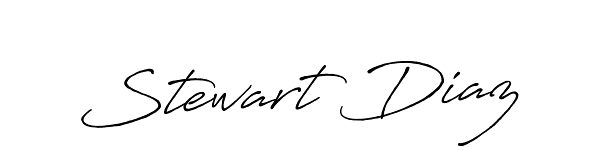 Stewart Diaz stylish signature style. Best Handwritten Sign (Antro_Vectra_Bolder) for my name. Handwritten Signature Collection Ideas for my name Stewart Diaz. Stewart Diaz signature style 7 images and pictures png