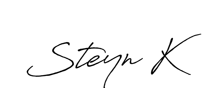 Also we have Steyn K name is the best signature style. Create professional handwritten signature collection using Antro_Vectra_Bolder autograph style. Steyn K signature style 7 images and pictures png
