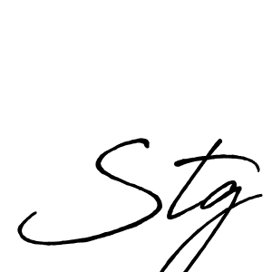 How to make Stg name signature. Use Antro_Vectra_Bolder style for creating short signs online. This is the latest handwritten sign. Stg signature style 7 images and pictures png