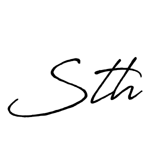 Once you've used our free online signature maker to create your best signature Antro_Vectra_Bolder style, it's time to enjoy all of the benefits that Sth name signing documents. Sth signature style 7 images and pictures png