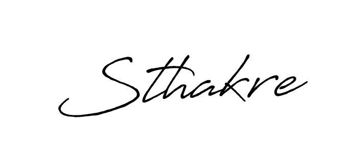 Also we have Sthakre name is the best signature style. Create professional handwritten signature collection using Antro_Vectra_Bolder autograph style. Sthakre signature style 7 images and pictures png
