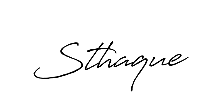 How to make Sthaque name signature. Use Antro_Vectra_Bolder style for creating short signs online. This is the latest handwritten sign. Sthaque signature style 7 images and pictures png