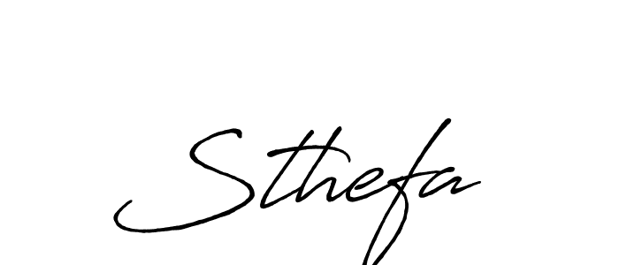 Create a beautiful signature design for name Sthefa . With this signature (Antro_Vectra_Bolder) fonts, you can make a handwritten signature for free. Sthefa  signature style 7 images and pictures png