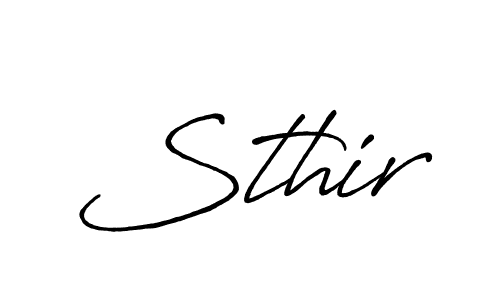 if you are searching for the best signature style for your name Sthir. so please give up your signature search. here we have designed multiple signature styles  using Antro_Vectra_Bolder. Sthir signature style 7 images and pictures png
