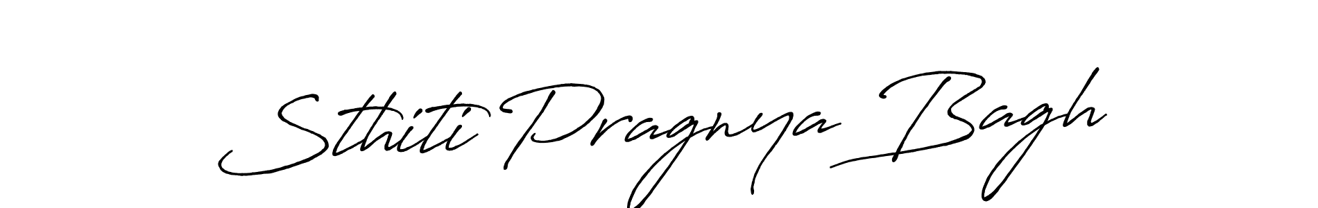 Use a signature maker to create a handwritten signature online. With this signature software, you can design (Antro_Vectra_Bolder) your own signature for name Sthiti Pragnya Bagh. Sthiti Pragnya Bagh signature style 7 images and pictures png